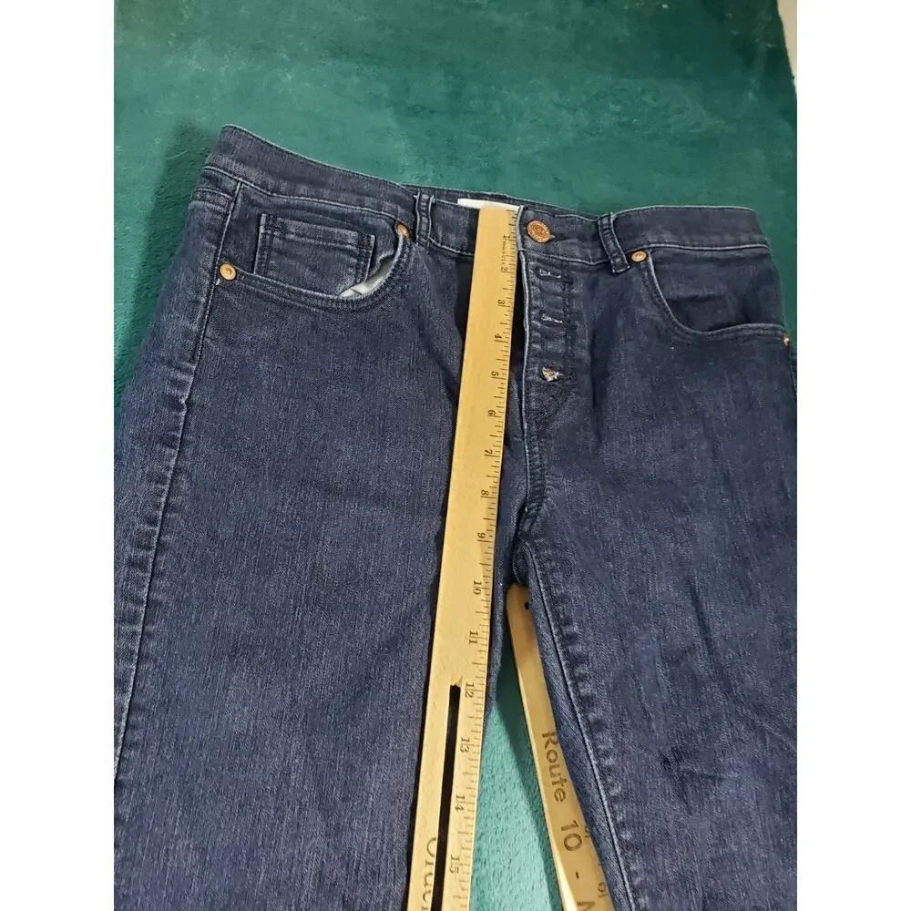 Loft Jeans Size 6 Petite Women Blue Pants Denim Stretch Mid Rise Modern Skinny